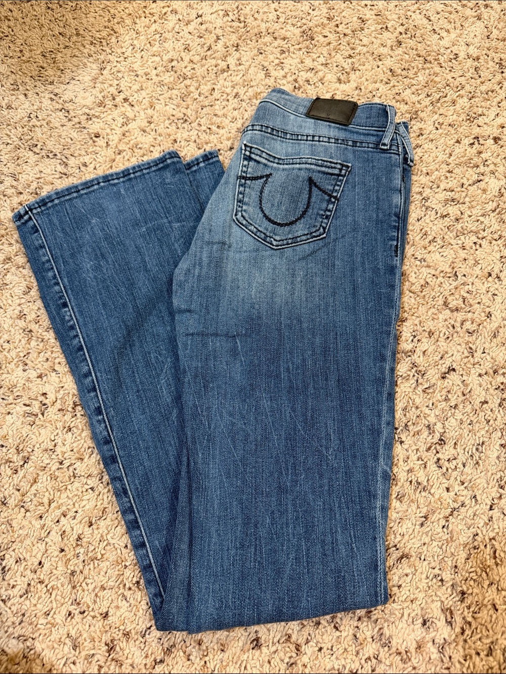 True Religion Women's Blue Boot Cut Jeans
